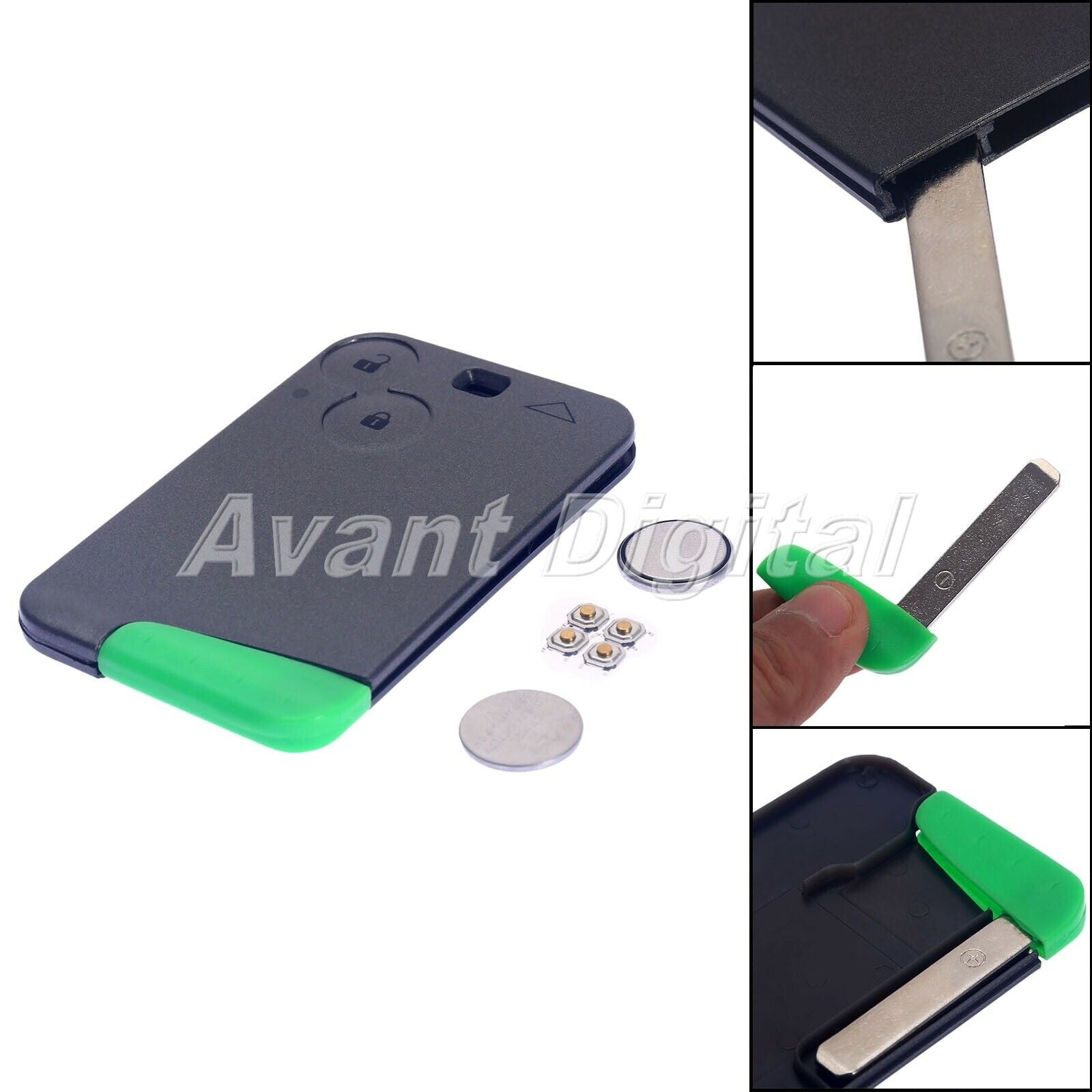 Keyless Entry Remote Key Shell Case For Renault Laguna 2 Buttons Replacement