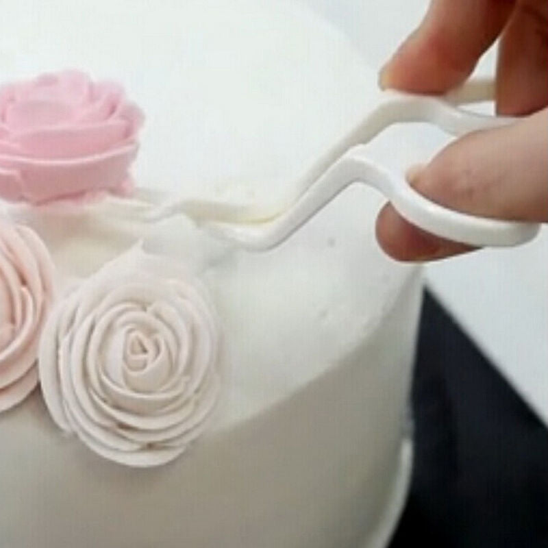 Plastic DIY Tool Flower Lifter Sugarcraft Scissor Fondant Cake Edge Decora.l8