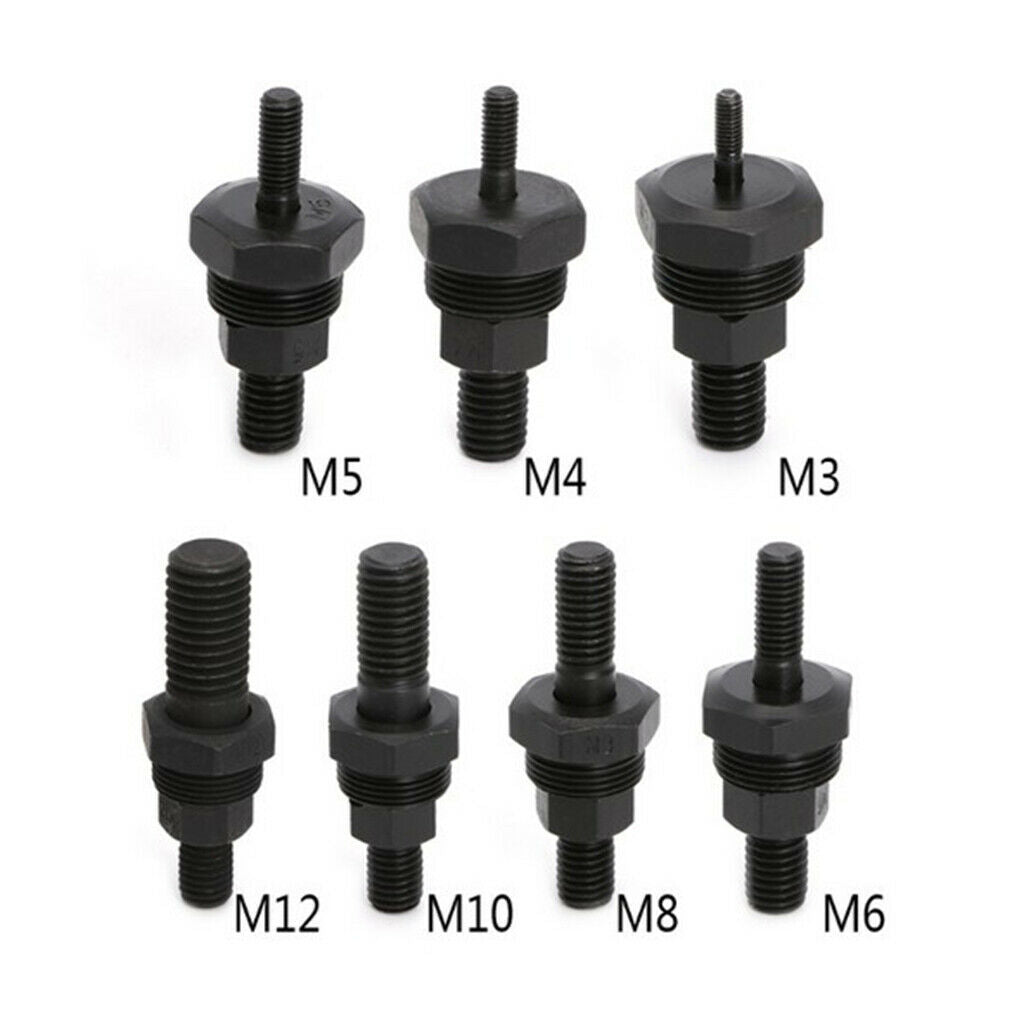4-Piece Heavy-duty Hand Riveter Gun Nutsert Kit SAE Rivet Nut Mandrels Black
