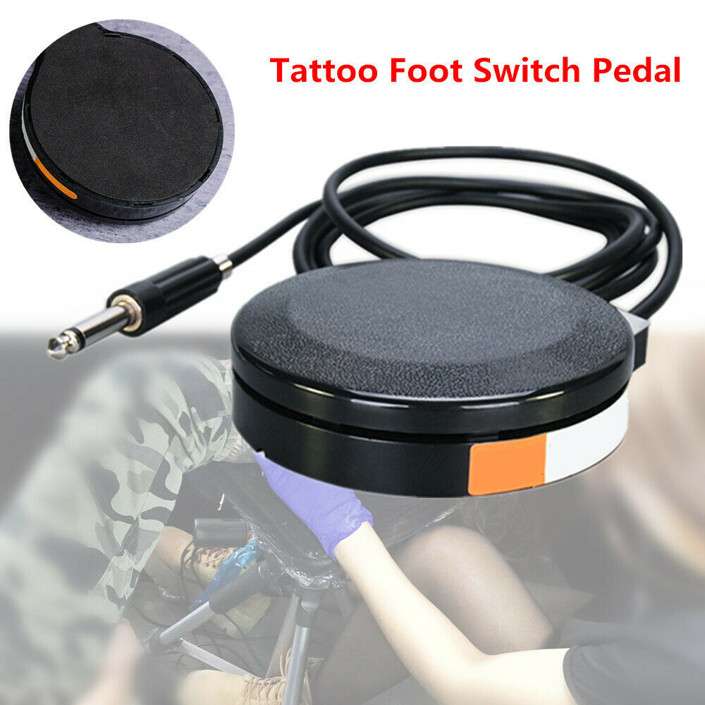 Round Tattoo Foot Switch Pedal For Tattoo Power Suppy Machine Non Slip Equipment