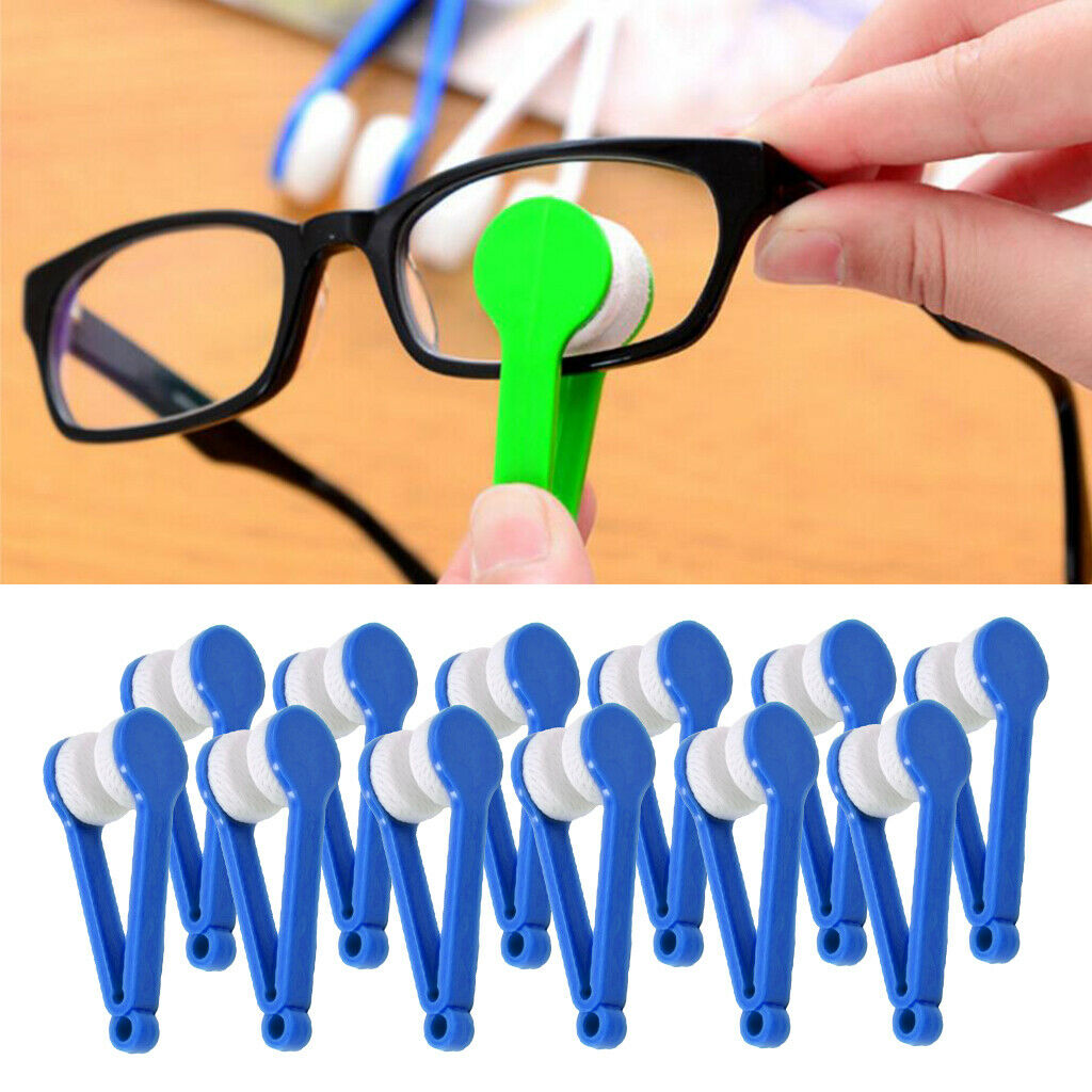 24Pack Mini Microfiber Spectacles Cleaner Cleaning Tools Brush Eyeglasses