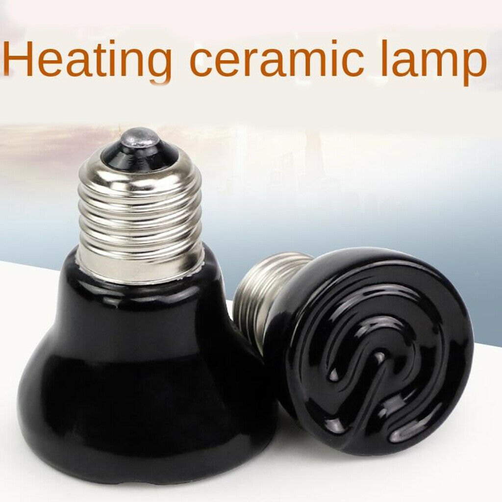 Reptile Lamp 220V Ceramic Reptile Heater Blub Fixture 25W 50W 200W 75W