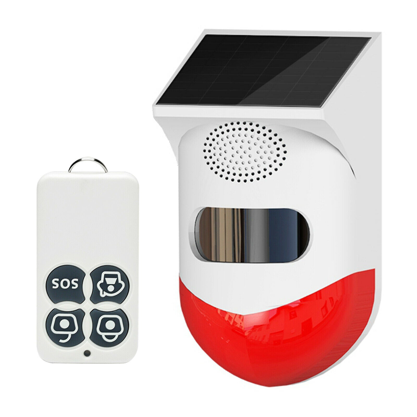 IP67 Solar Alarm Outdoor Infrared Security Warning Motion Sensor Detector
