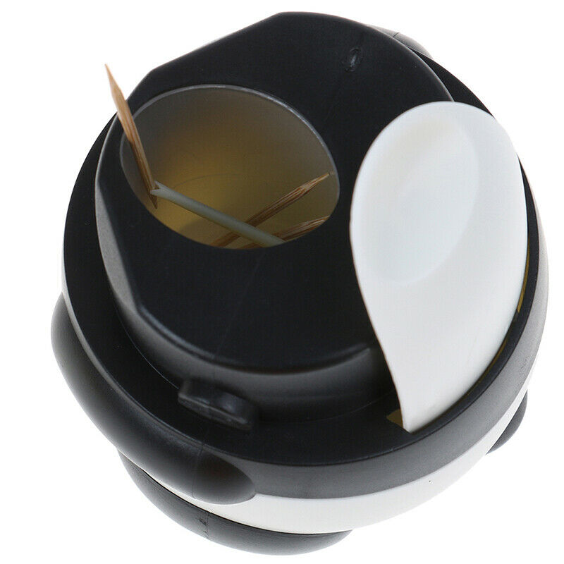 Automatic Toothpick Holder Box Panda Toothpick Dispenser Hand Press Conta.l8