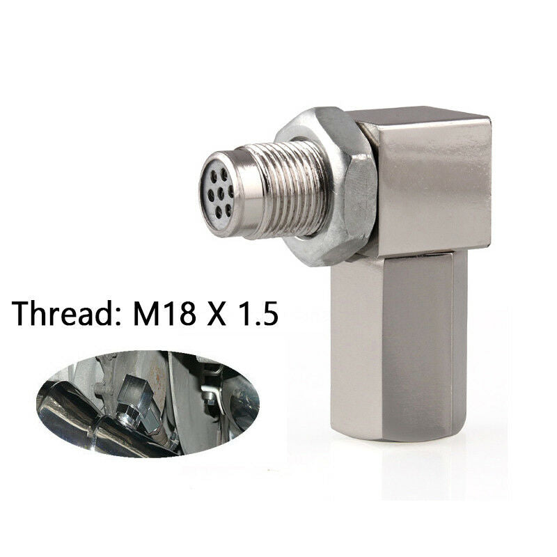 90Â° Sensor Spacer Engine Light CEL Check Bung Mini Catalytic Converter for O2