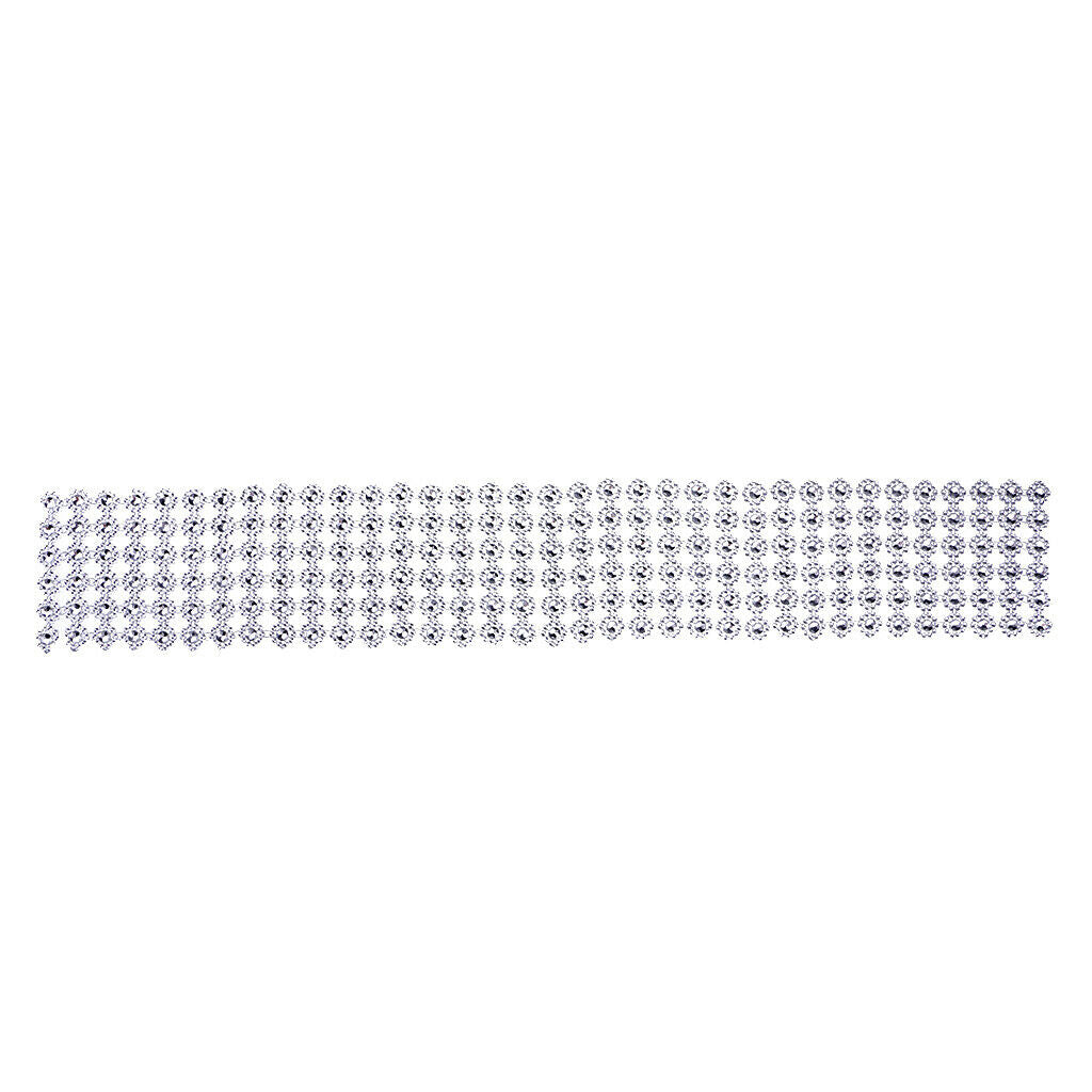 1m Plastic Rhinestone Ribbon With Flower Shape Diamond Ribbon Glitter Ribbon