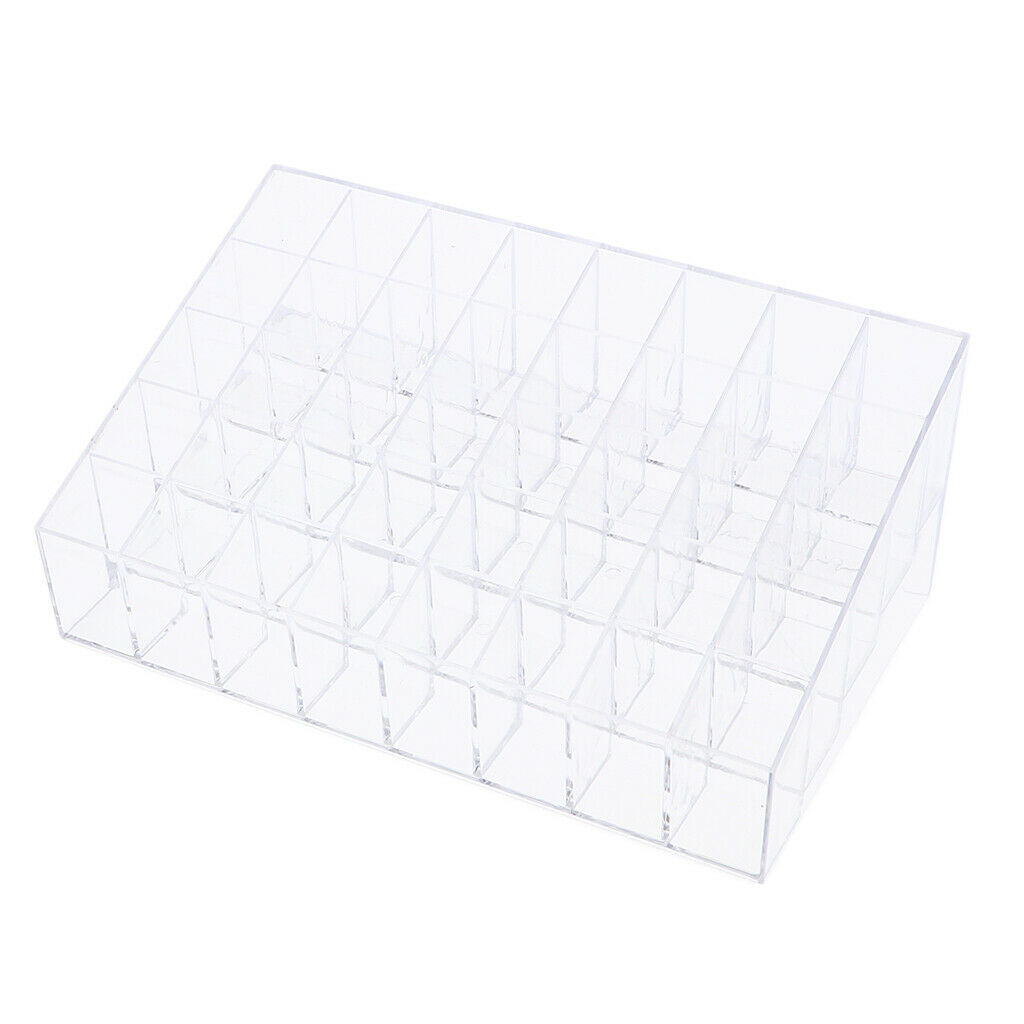 40pcs Lipsticks Holder Acrylic Stand Makeup Organizer Cosmetic Case - Empty
