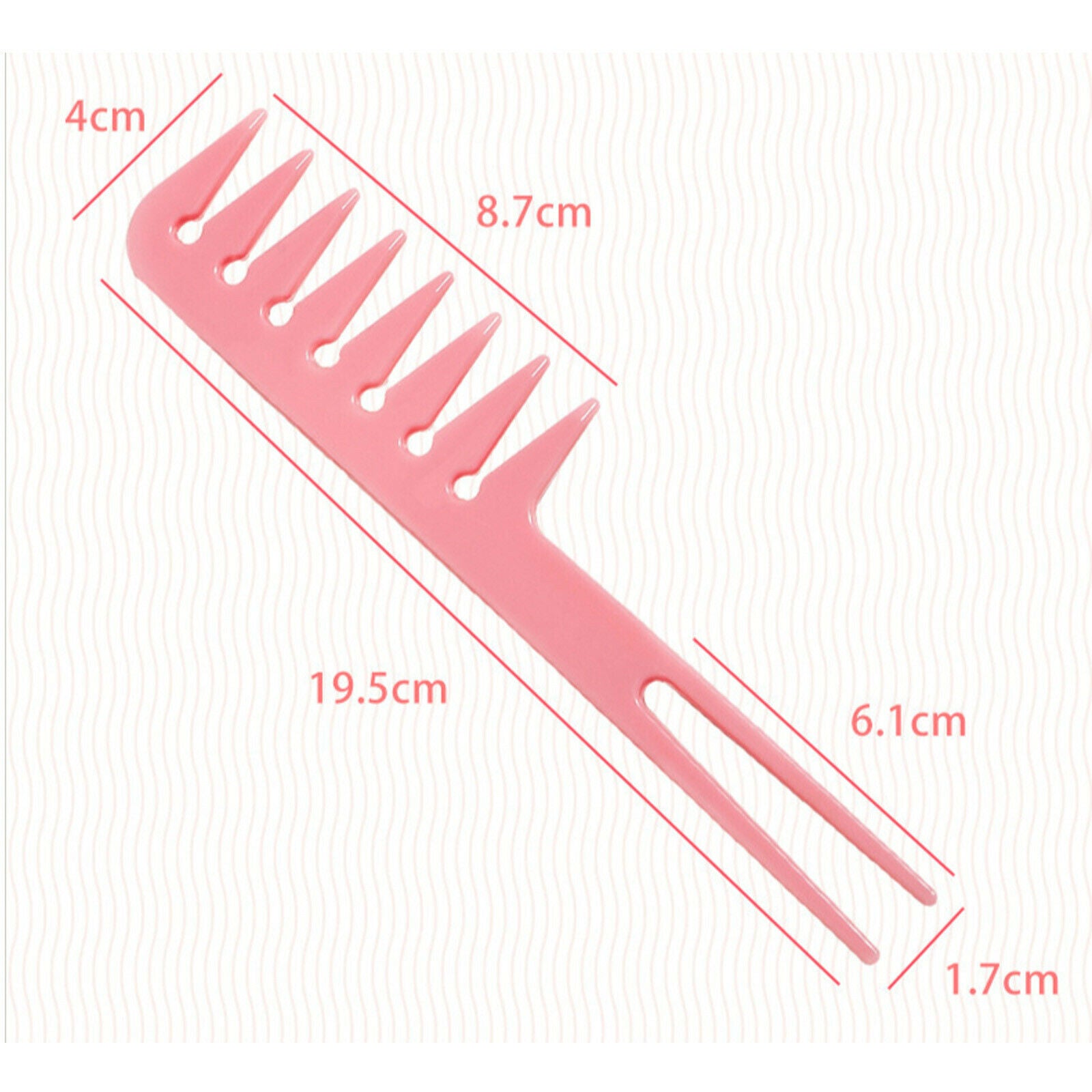 Barber Wide Tooth Styling Comb Fantail Comb for Women Men Heat Resistant Premium