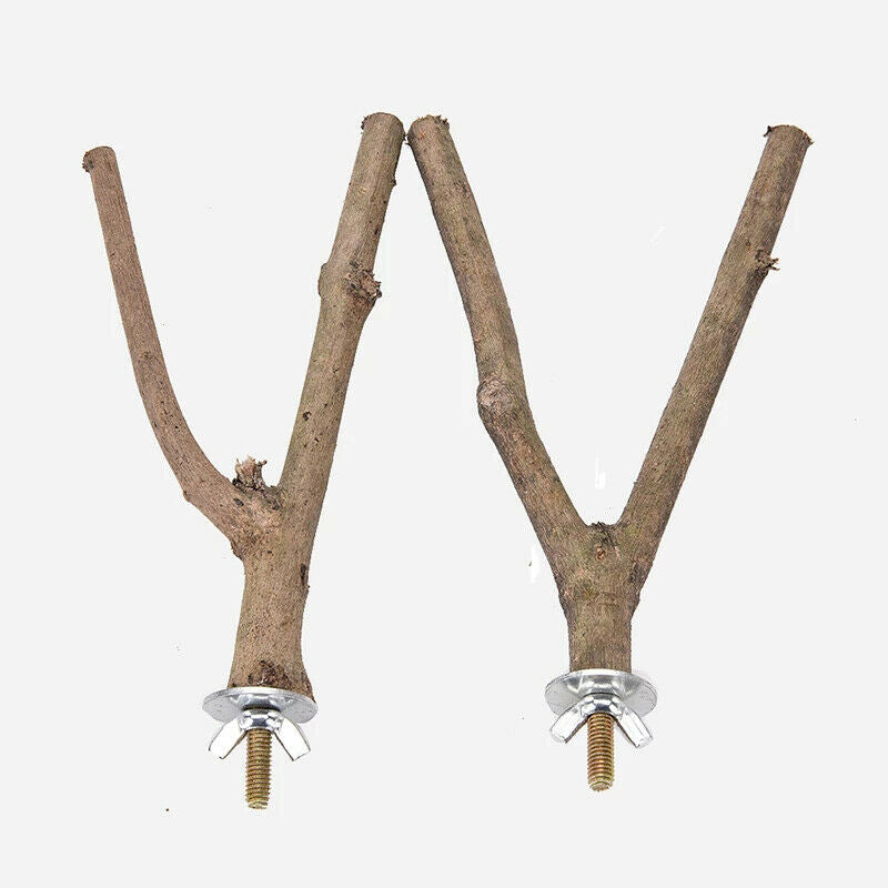 20cm Pet parrot standing stick wooden rod bite claw grinding toys accessorieFCA