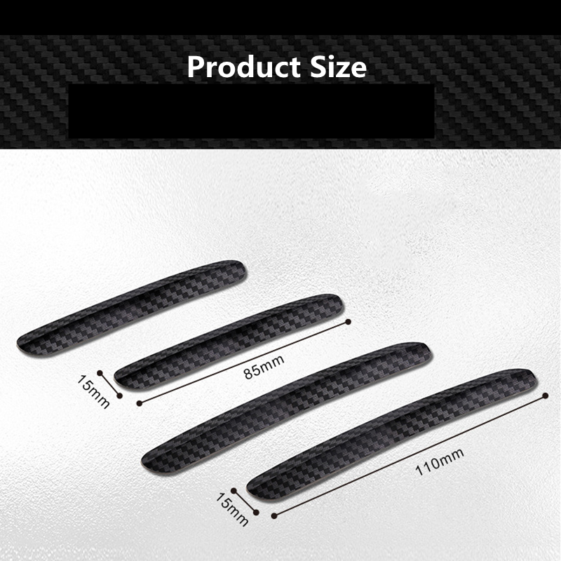 Car Door Edge Anti Scratch Protection Strips Carbon Fiber Bumper Scuff Plate Bar