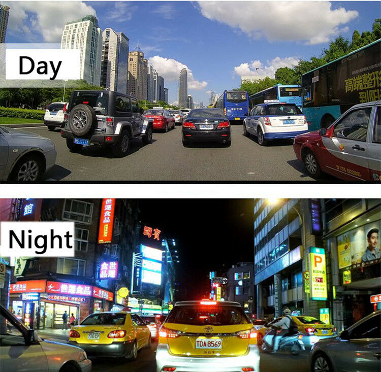 4.3" HD Car DVR Dash Camera Dual Cam Vehicle Front Rear DVR Lens Video Recorder