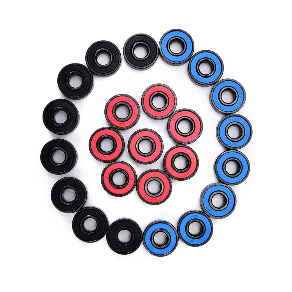 8pcs/set 608RS skate skateboard steel integrated spacer bearings fi.l8