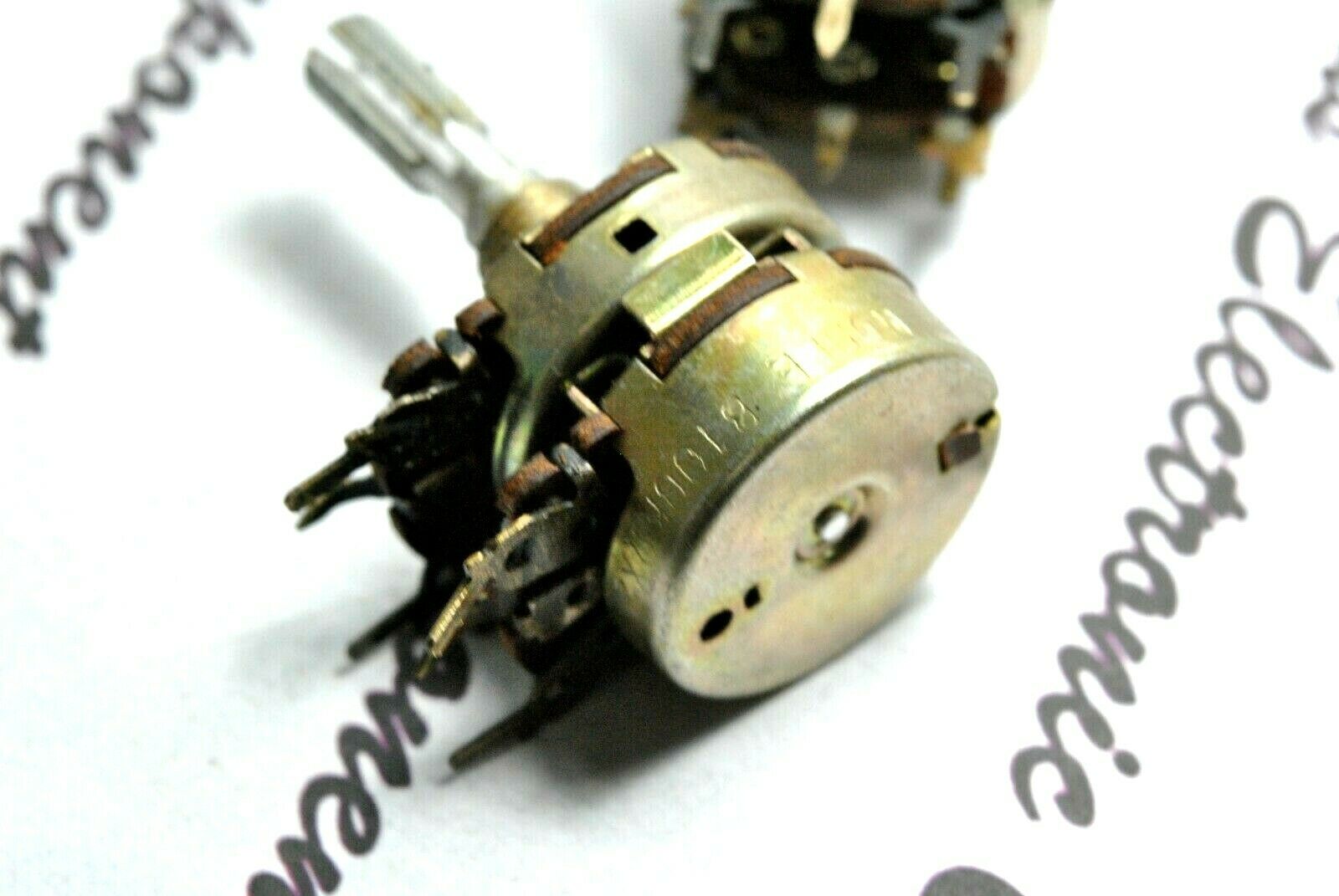 1pcs - NOBLE 100K-B Balance Dual Potentiometer Knurled - JAPAN