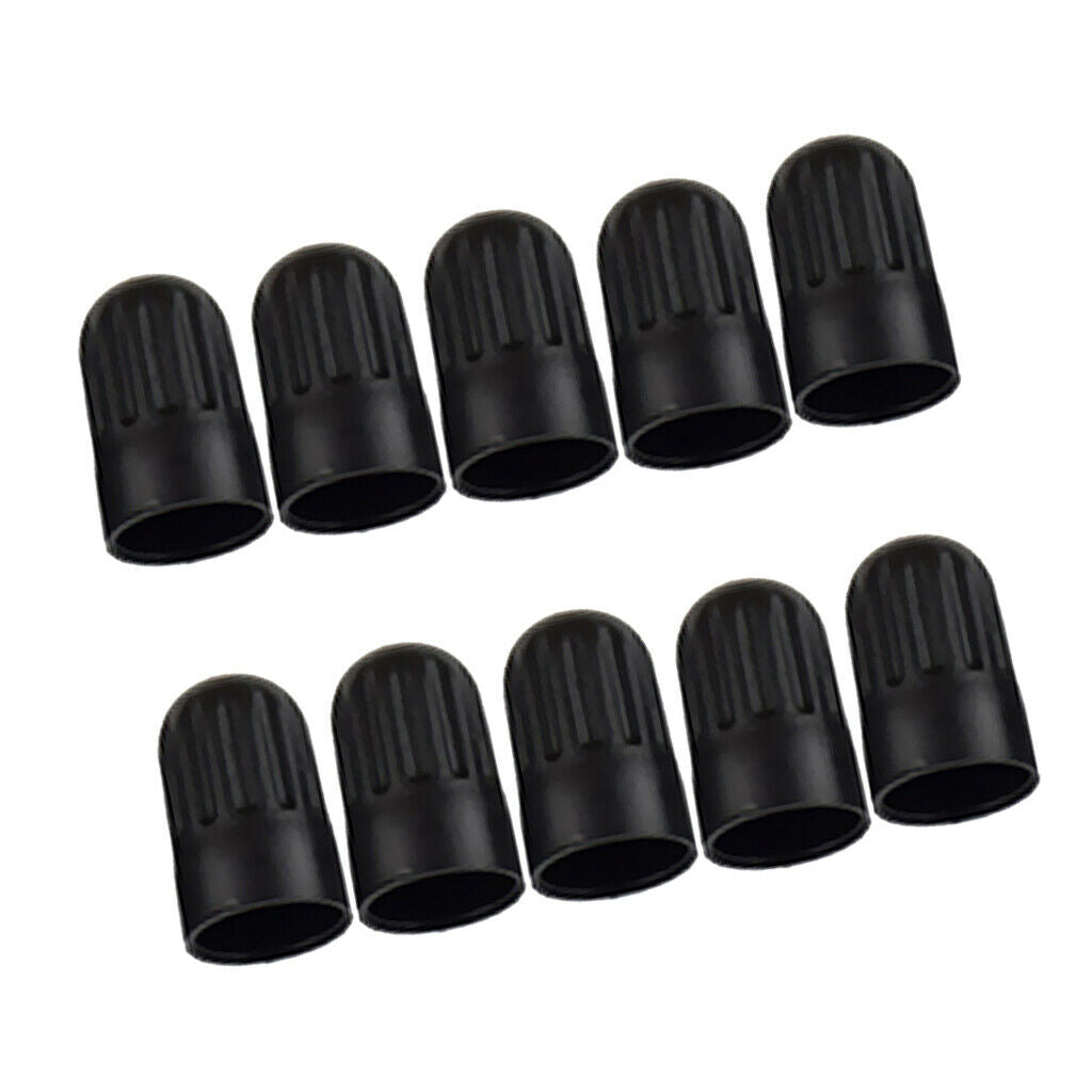 2X 10 x Black Tire Valve Cover Long Caps Tire Rim Wheel Valve Cover for TR20008
