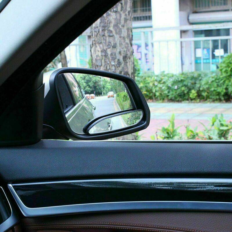 2 x 360Â° Stick on Rear View Blind Spot Mirror Wide Angle For Universal Car New
