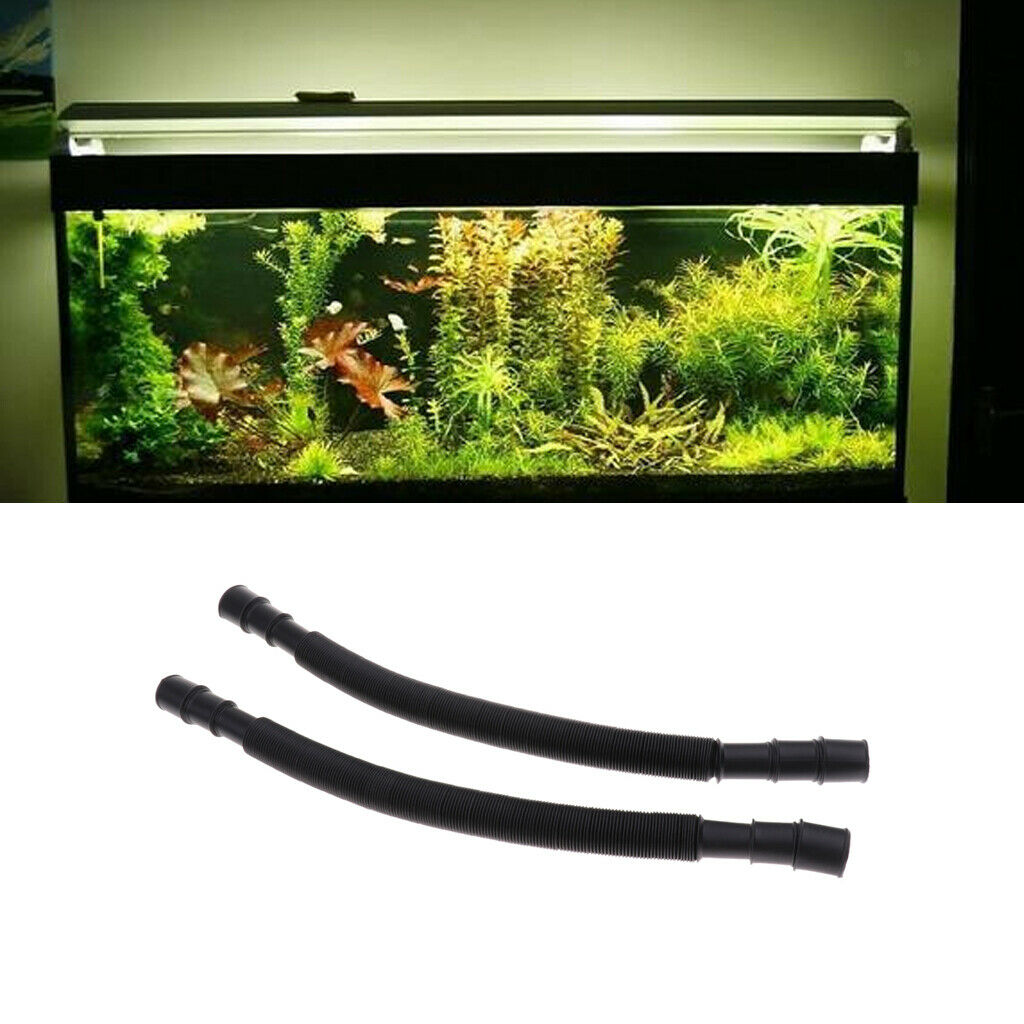 2Pcs Plastic Aquarium Fish Tank Retractable 4-point Water Hose Pipe