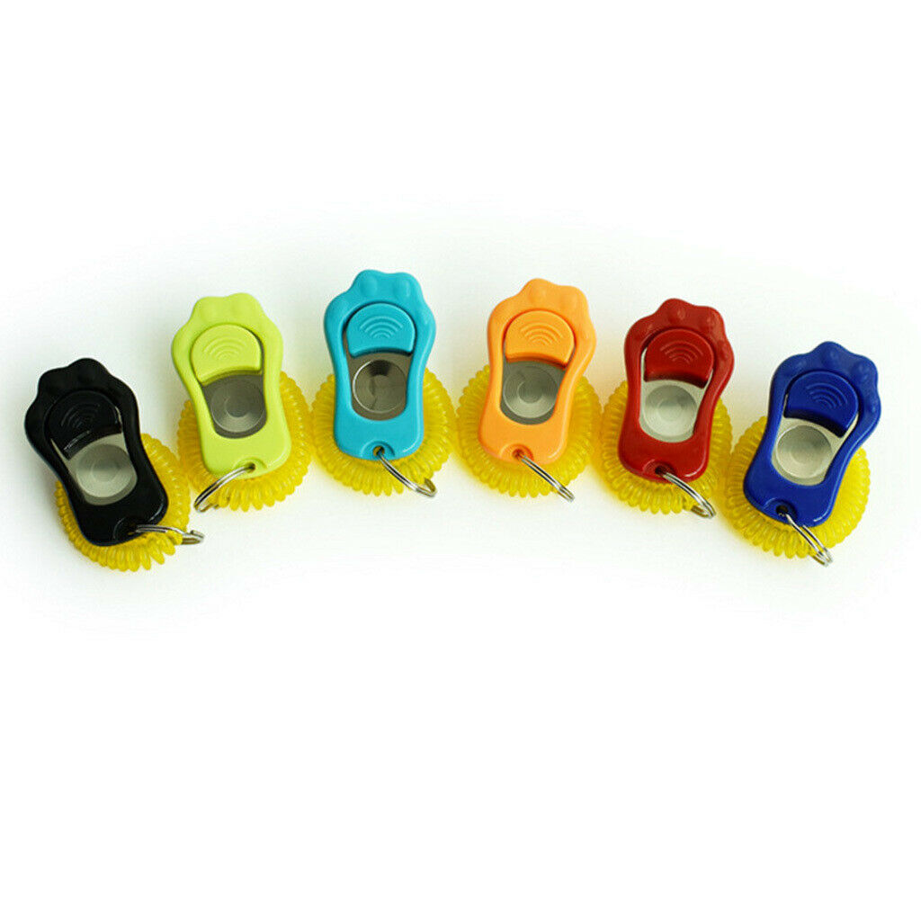 Dog Whistle Clicker Pet Training Clicker Silent Bark Control Tools Blue