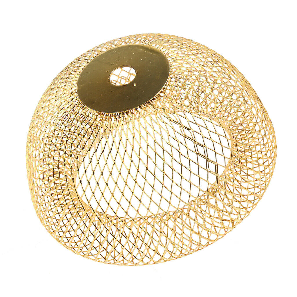 Iron Lamp Shade Chandelier Pendant Lights Fixture Bulb Cage Half round edge