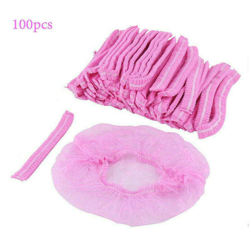 100pcs Disposable Makeup Spa Shower Cover Caps Hairnet Microblading Hair Caps