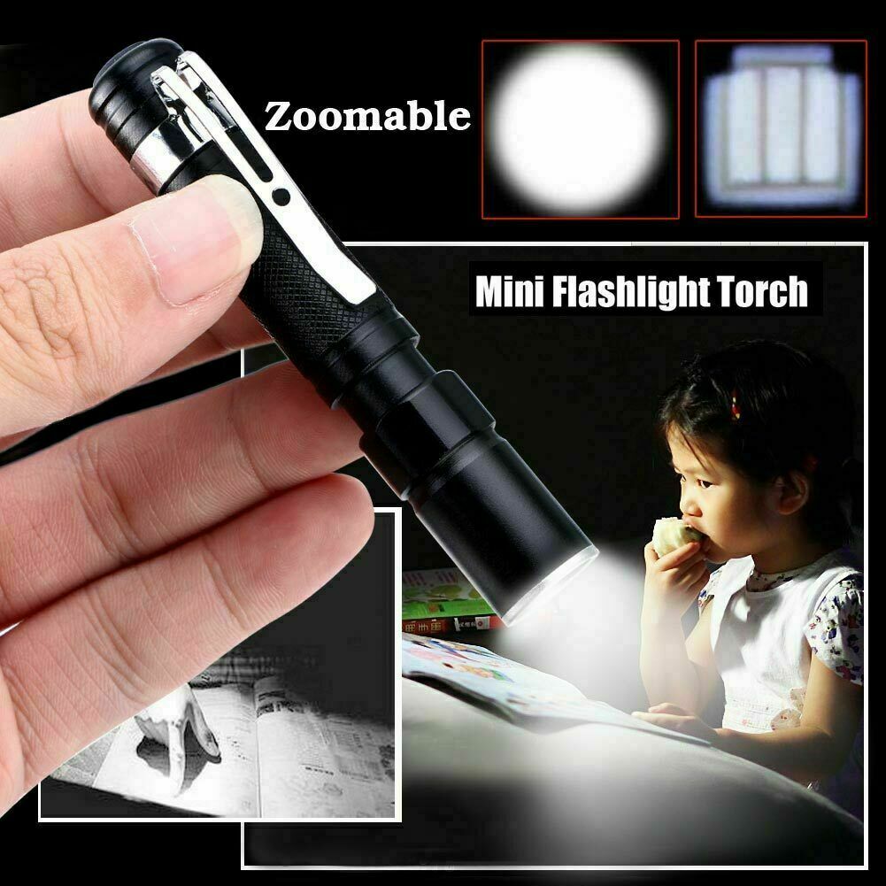 Mini Waterproof LED Flashlight Penlight Small Electric Torch High Lumens Light