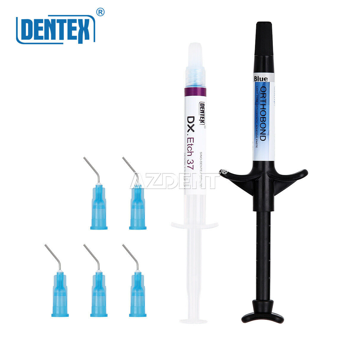 2Kits Dental Orthodontic Light Cure Orthodontic Adhesive Kit Blue Dentex