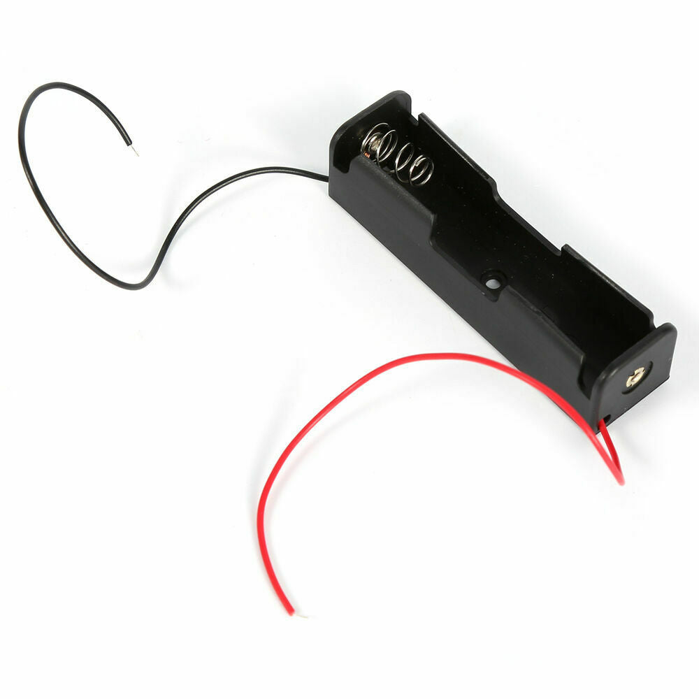 10x Plastic Battery Holder Storage Box Case Wired Rechargeable for 3.7V