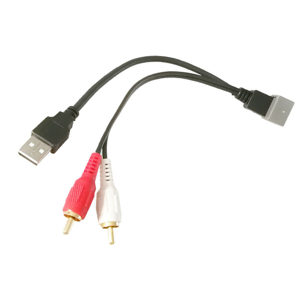 High Quality USB Female to 2 RCA Audio Video Adapter Cable