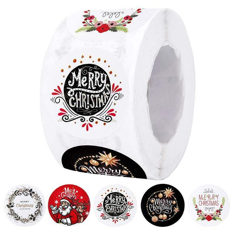 Sealing Label Stickers Roll Christmas Parties Decorations Cards Making Supplies