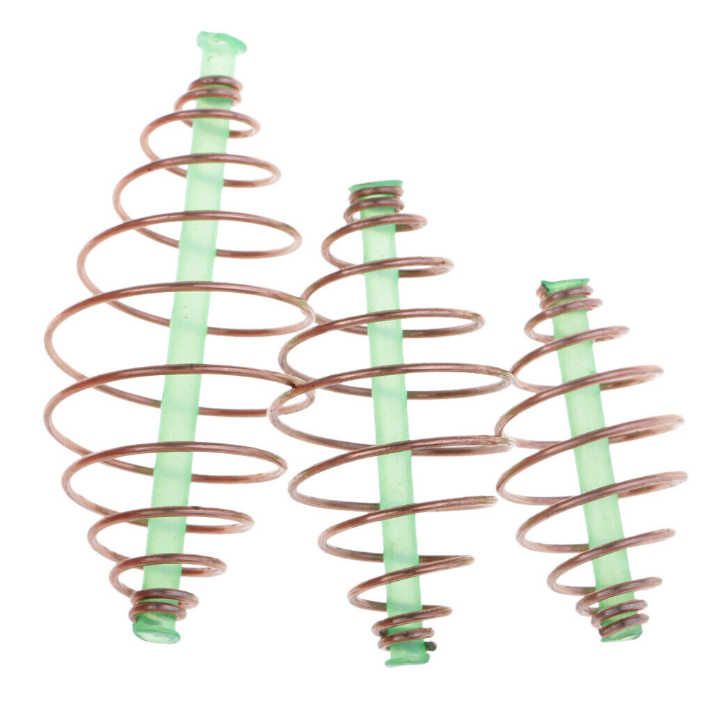 30 Pieces Carp Coarse Fishing Feeder Spring Fishing Terminal Tackle Basket