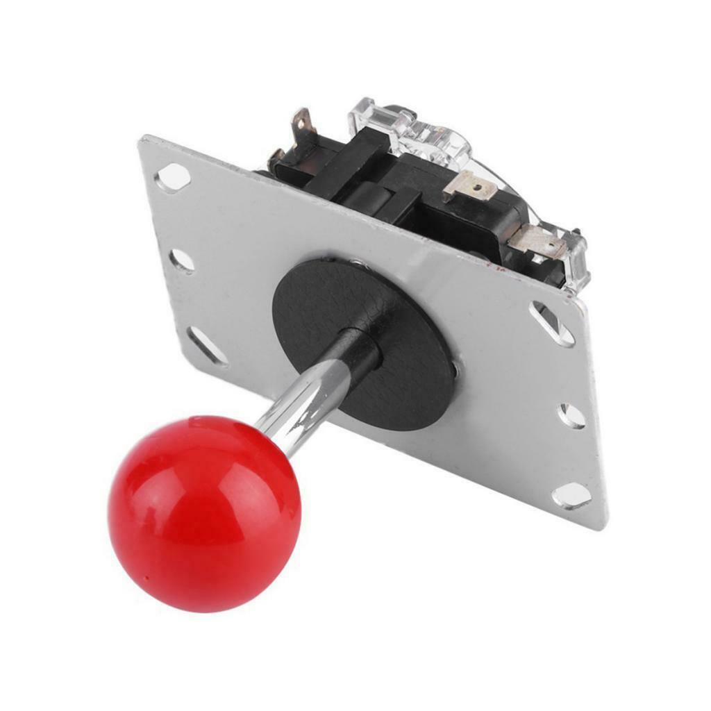 Game Console Triangle Rocker Arcade Handle Joystick w/ Red Ball Short Shaft