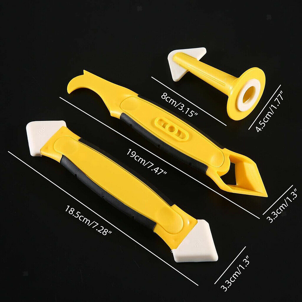10pcs Silicone Scraper Caulking Grout Sealant Finishing Cleaning Kit Tool