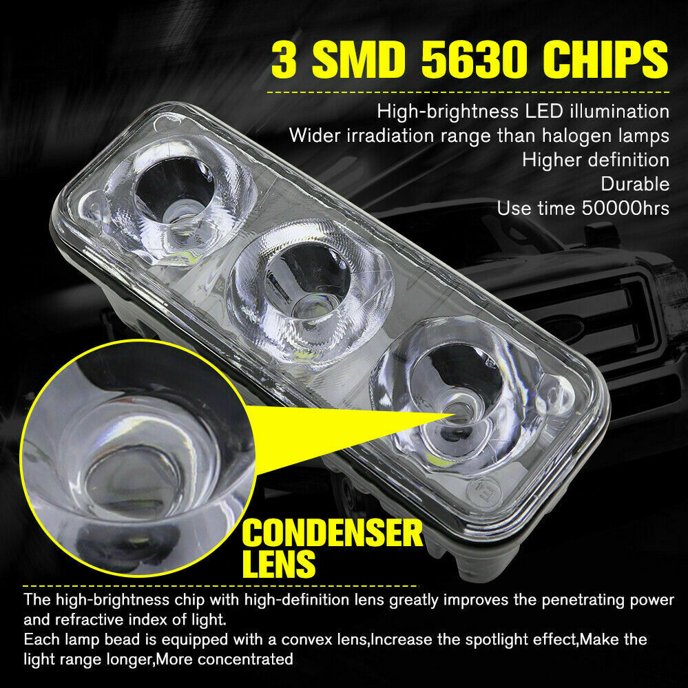 High Bright LED Work Lamp Fog Daytime Running Light Car Motorcycle Universal