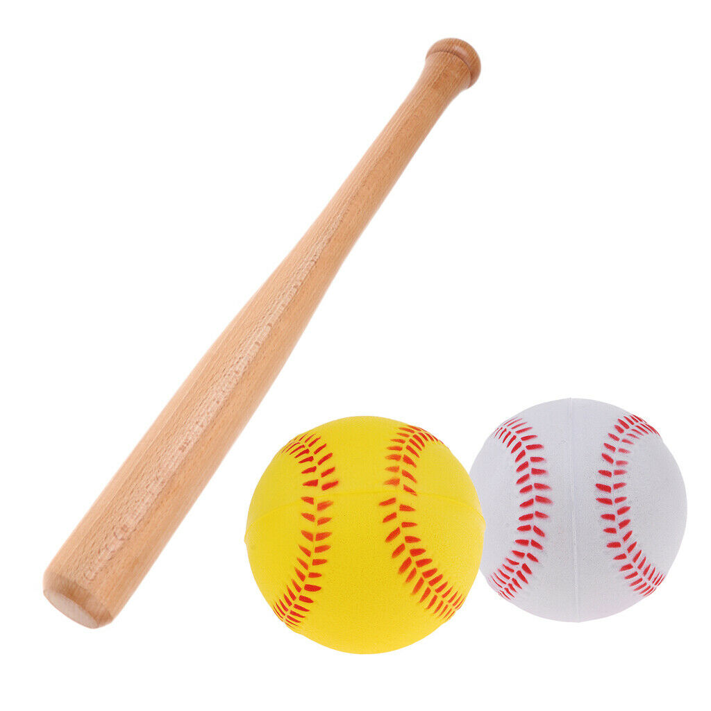 Premium Baseball Bat 21'' Softball Stick Bracket 2pcs PU Foam Ball Practice Kit