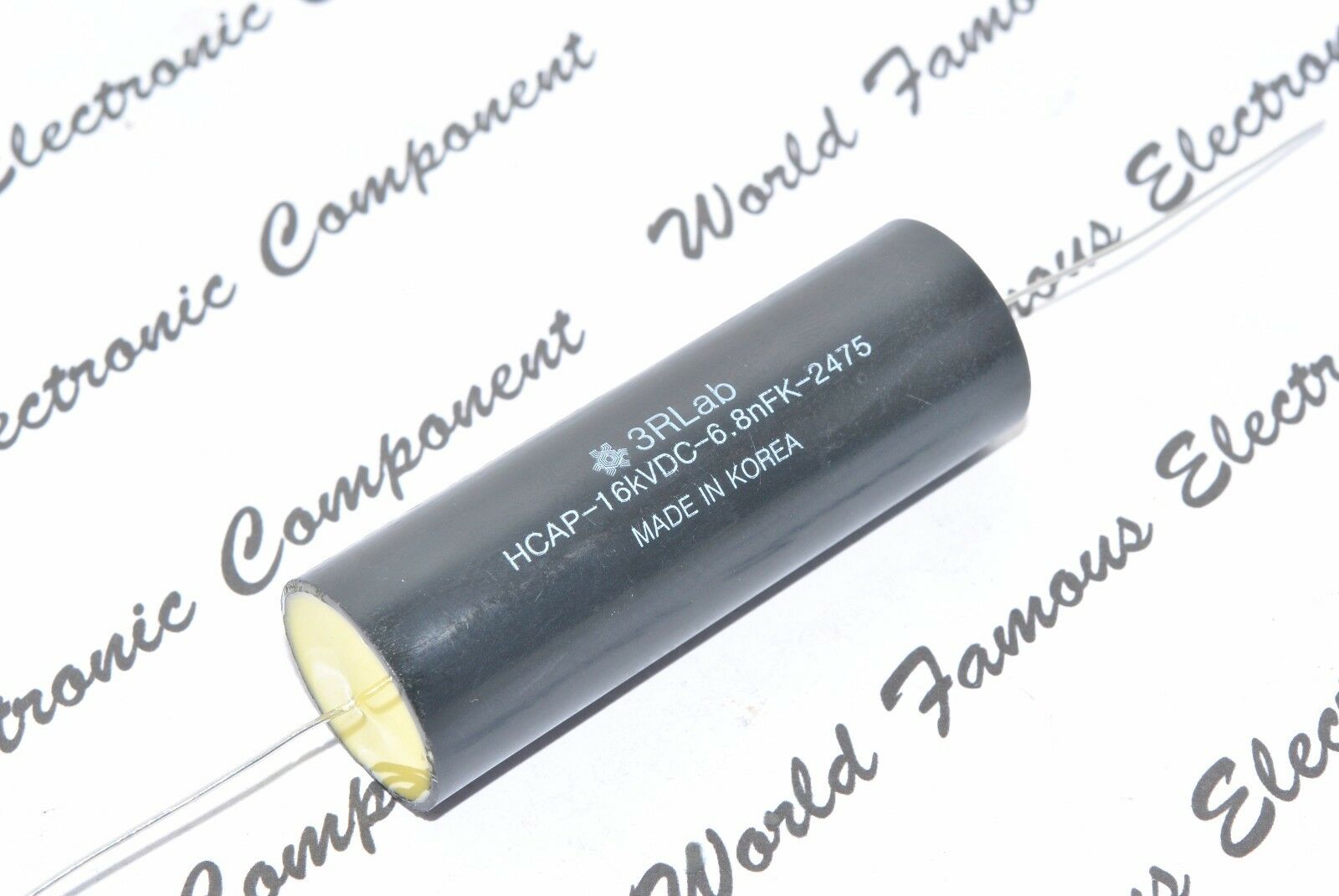 1pcs - 3RLab HCAP 6800p (6800pF 6,8nF) 16000V (16KV) 10% Axial Capacitor