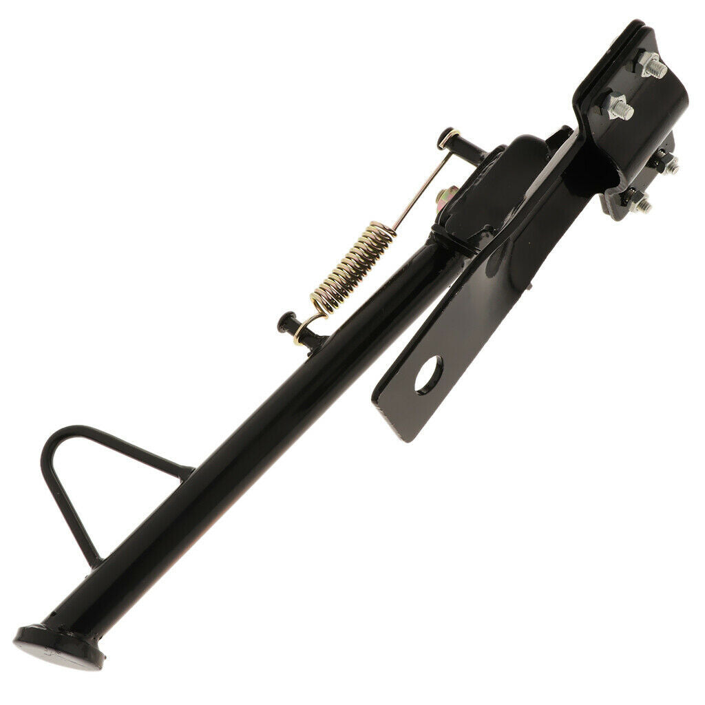 Motorcycle side brackets, side stand, motorcycle support frame with spring 1