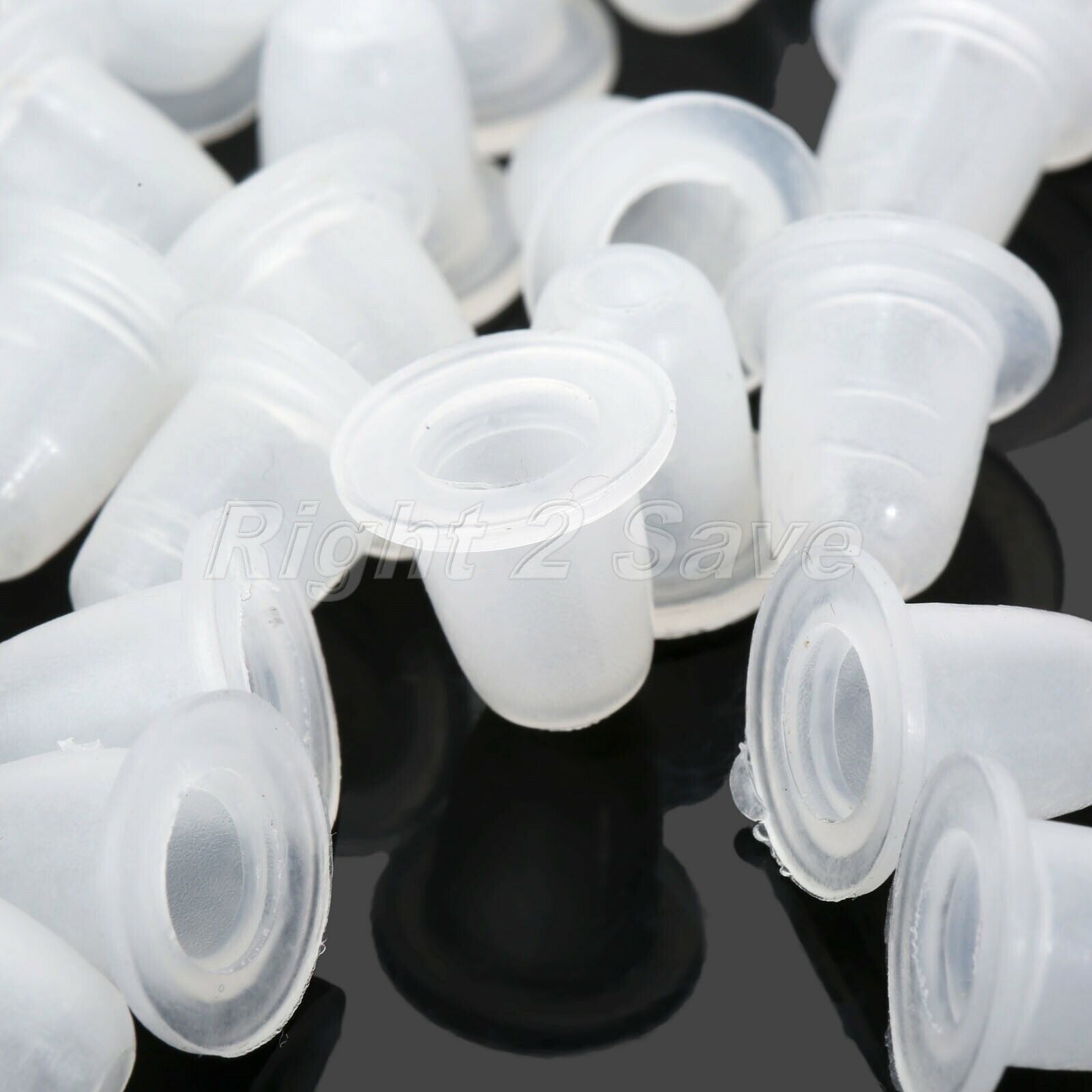 Ink Cups Caps 50pcs Soft Silicone For Tattoo Machine Needles Eyebrow Lip Makeup