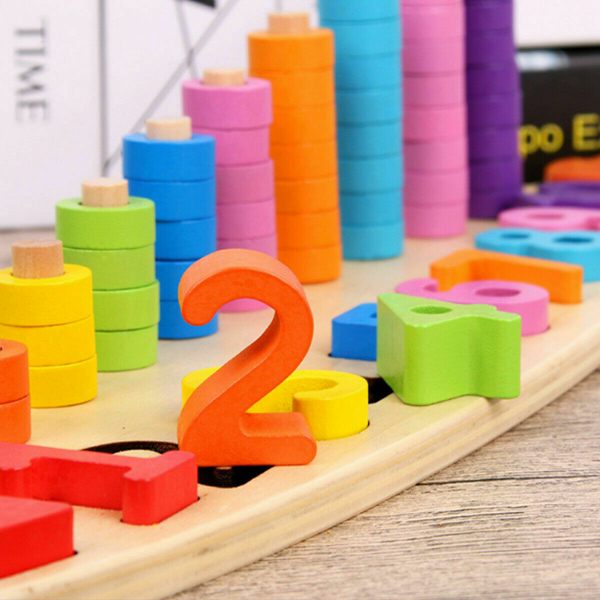 Digital Shape Pairing Montessori Math Toys Preschool Learning Counting Board