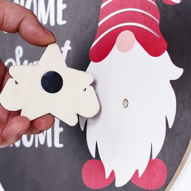 Interchangeable Seasonal Gnome Sweet Gnome Sign Front Door Decor Wooden Hanger