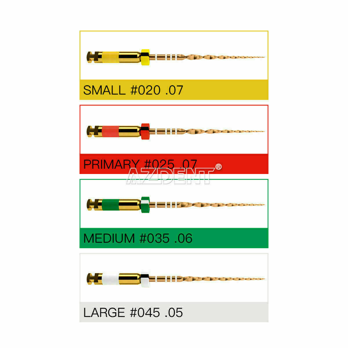 20 X Dental Reciprocating Endodontic Root Canal Niti Primary File 25mm 4Pcs/Box
