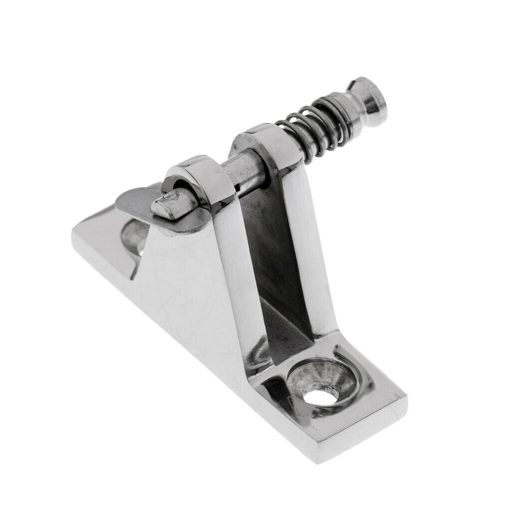 2 Pack 316 Stainless Steel Boat Bimini Top Deck Hinge with Removable Pin for
