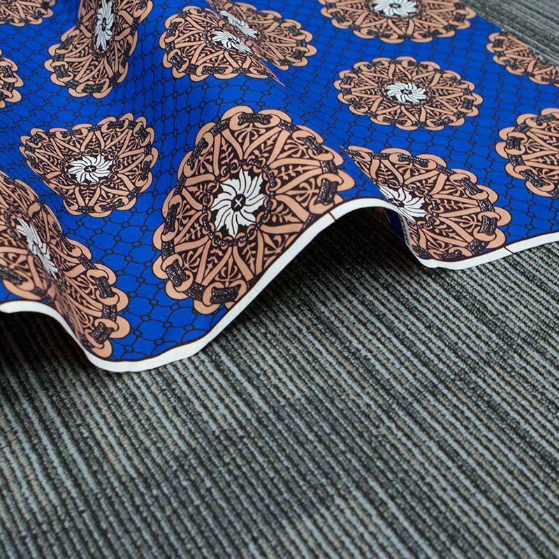 1 Yard African National Polyester Wax Printing Cloth Double-sided Printed Fabric