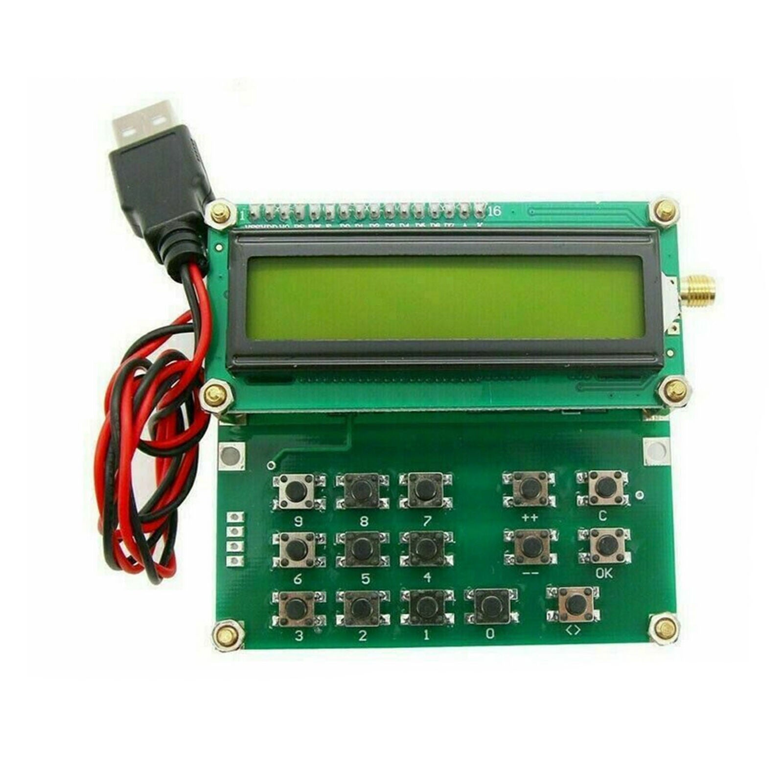 35MHz-4000MHz RF Signal Generator Signal Source ADF4351 VFO HXY D6 V1.02 50 ohms