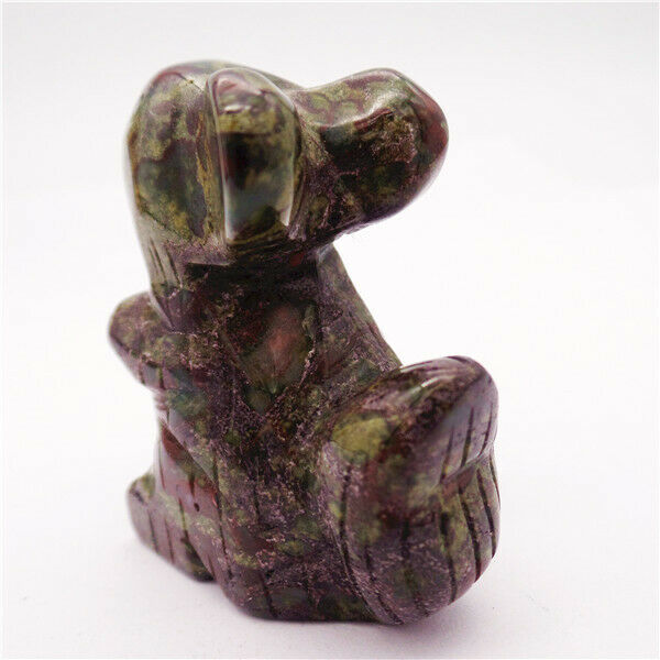 49x40x23mm Natural Dragon Blood Stone Squirrel Decoration Statue Decor HH8072