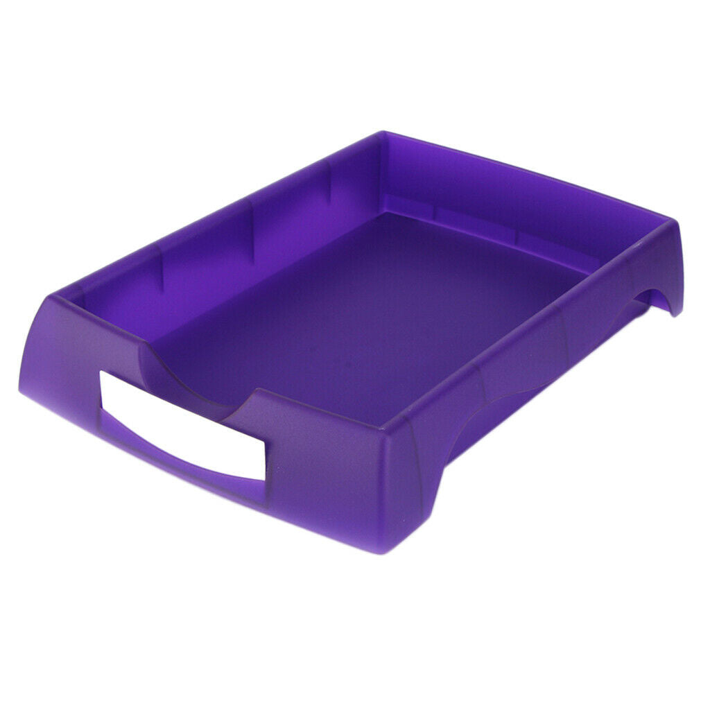 Plastic Eyeglasses Turnover Box Glasses Accessories Organizer Tray Purple