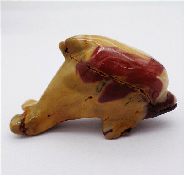 50x28x15mm Natural Mookaite Gem Carved Dolphin Statue Healing Decoration HH8137