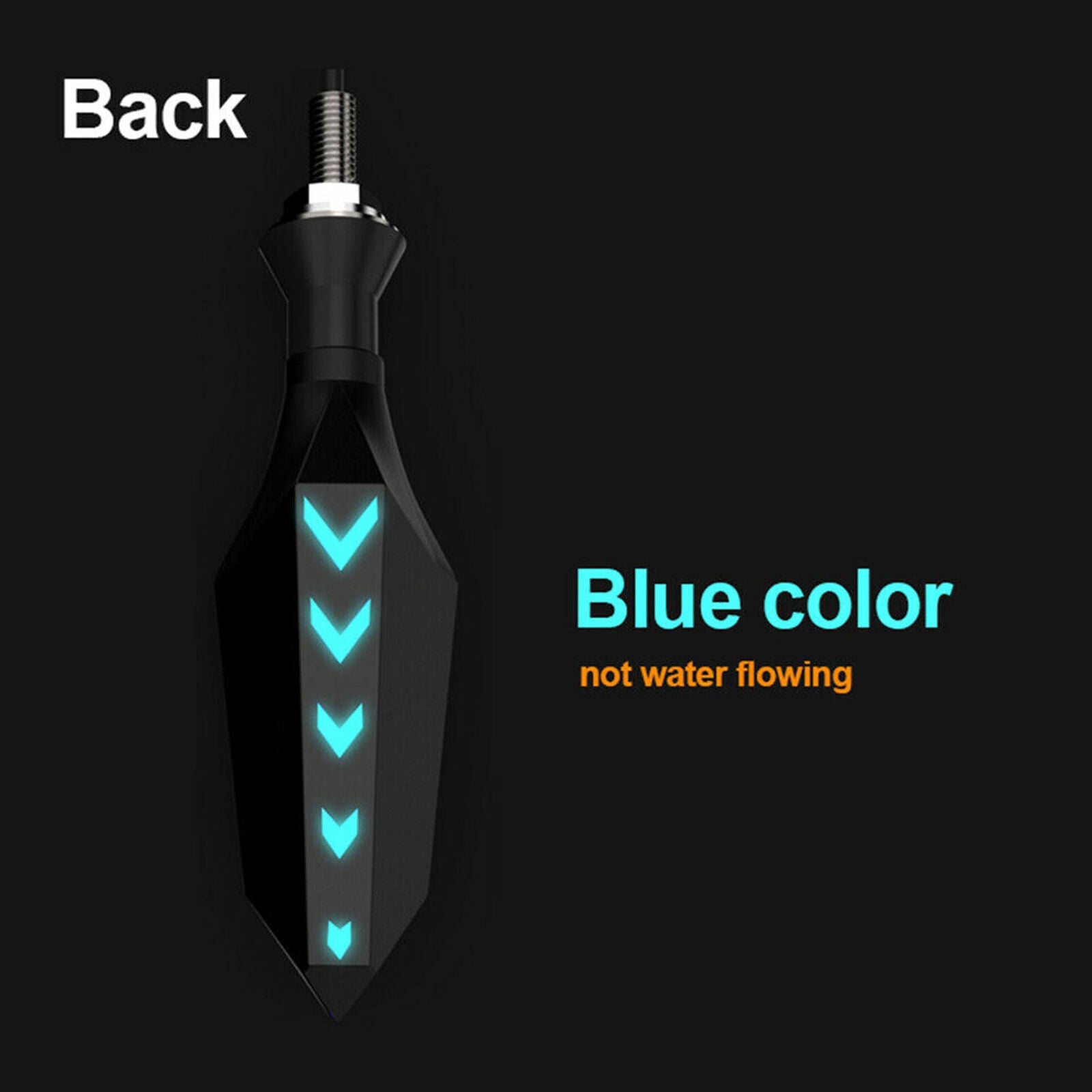 2PCS Motorcycle LED Turn Signal Lamp Sequential Flowing Indicator Lights