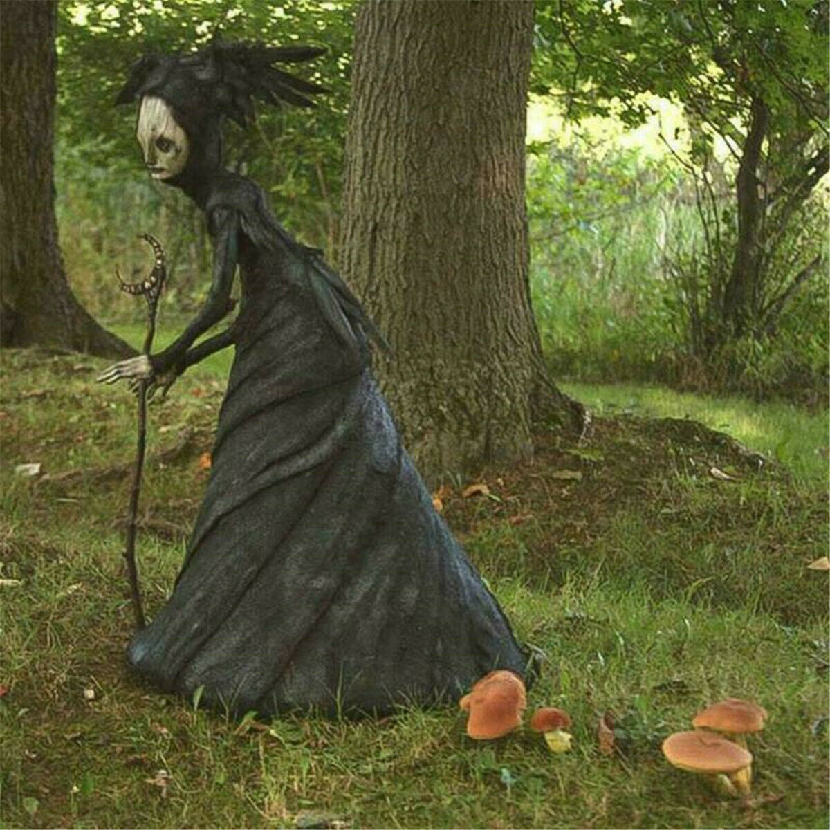 Halloween Light-Up Witches Ghost Outdoor Garden Decorations Horror Props Creepy