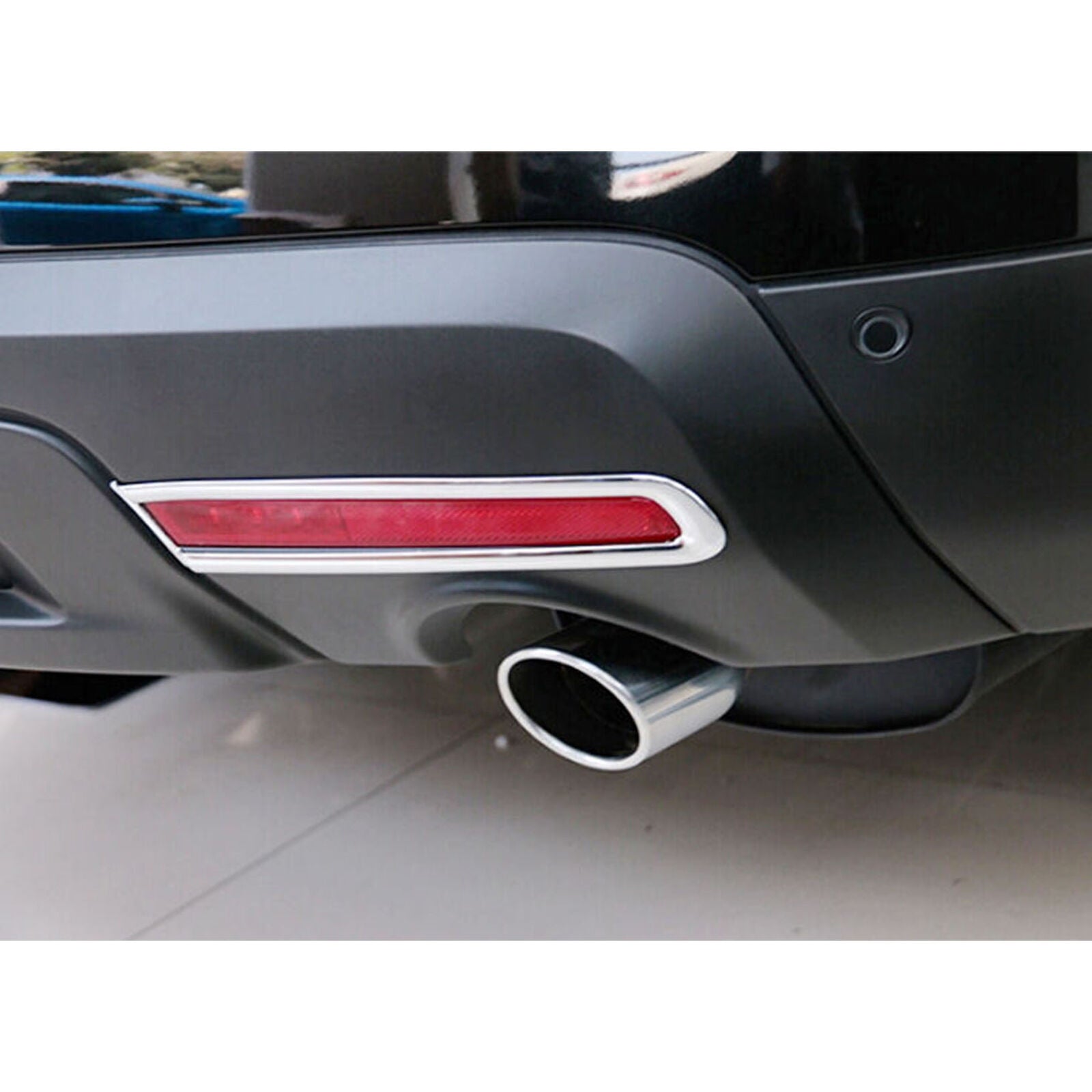 For Ford Explorer 2011-2015, 2pcs ABS Chrome Rear Fog Light Lamp Cover Trim