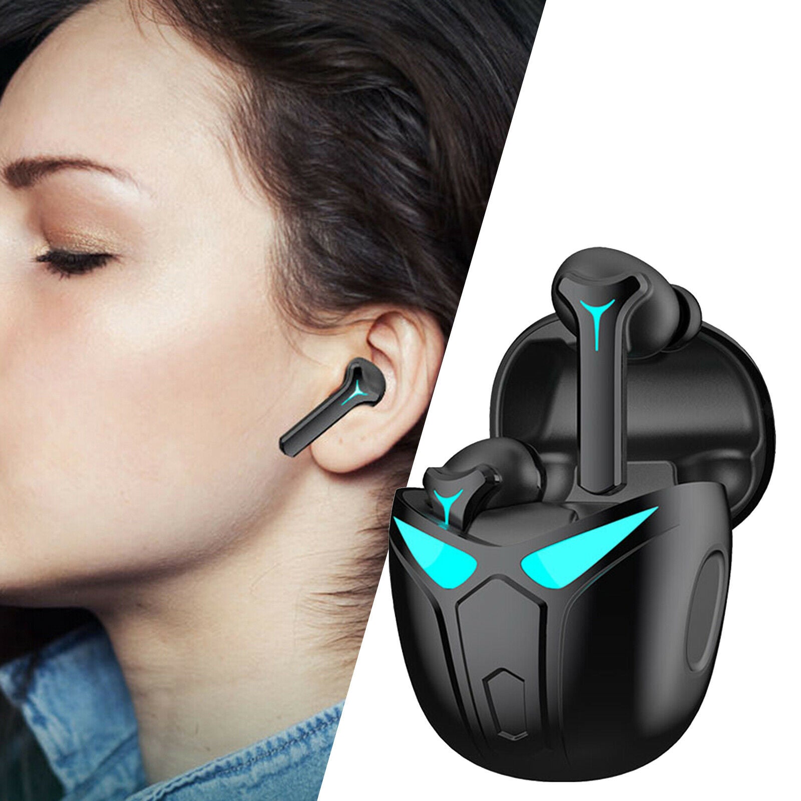 Bluetooth Gaming Wireless Earbuds Waterproof Low Latency Sport Running Gamer