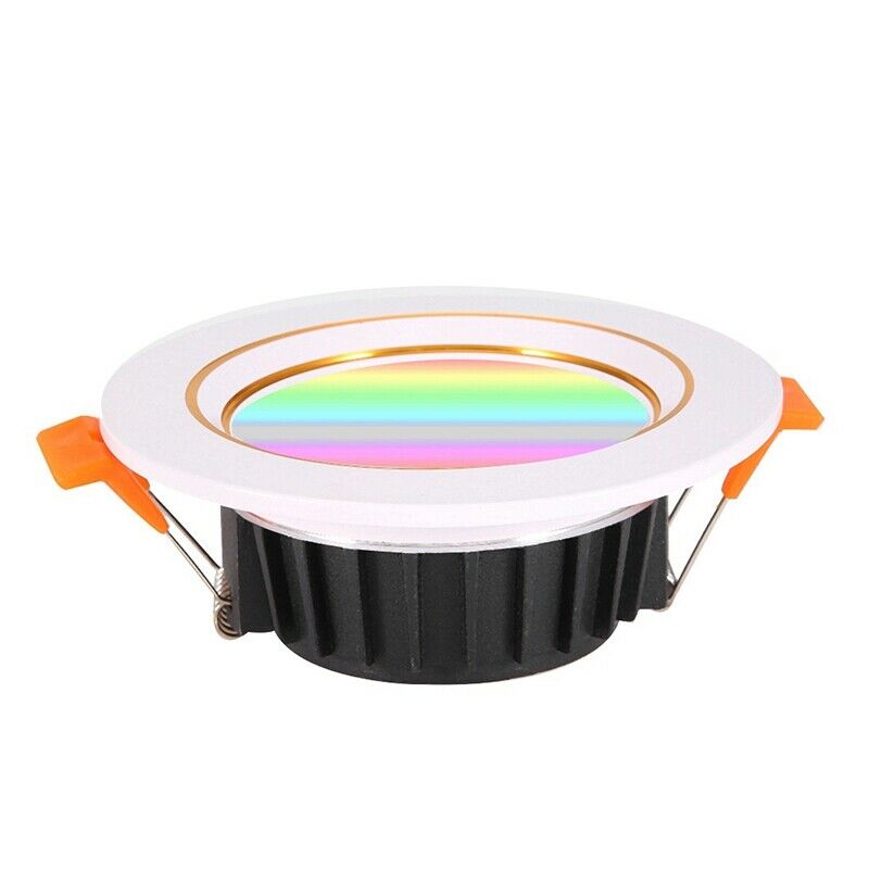 WiFi Smart LED Downlight 7W Black Base RGBW Dimmable Smart Voice Control Led LJ6